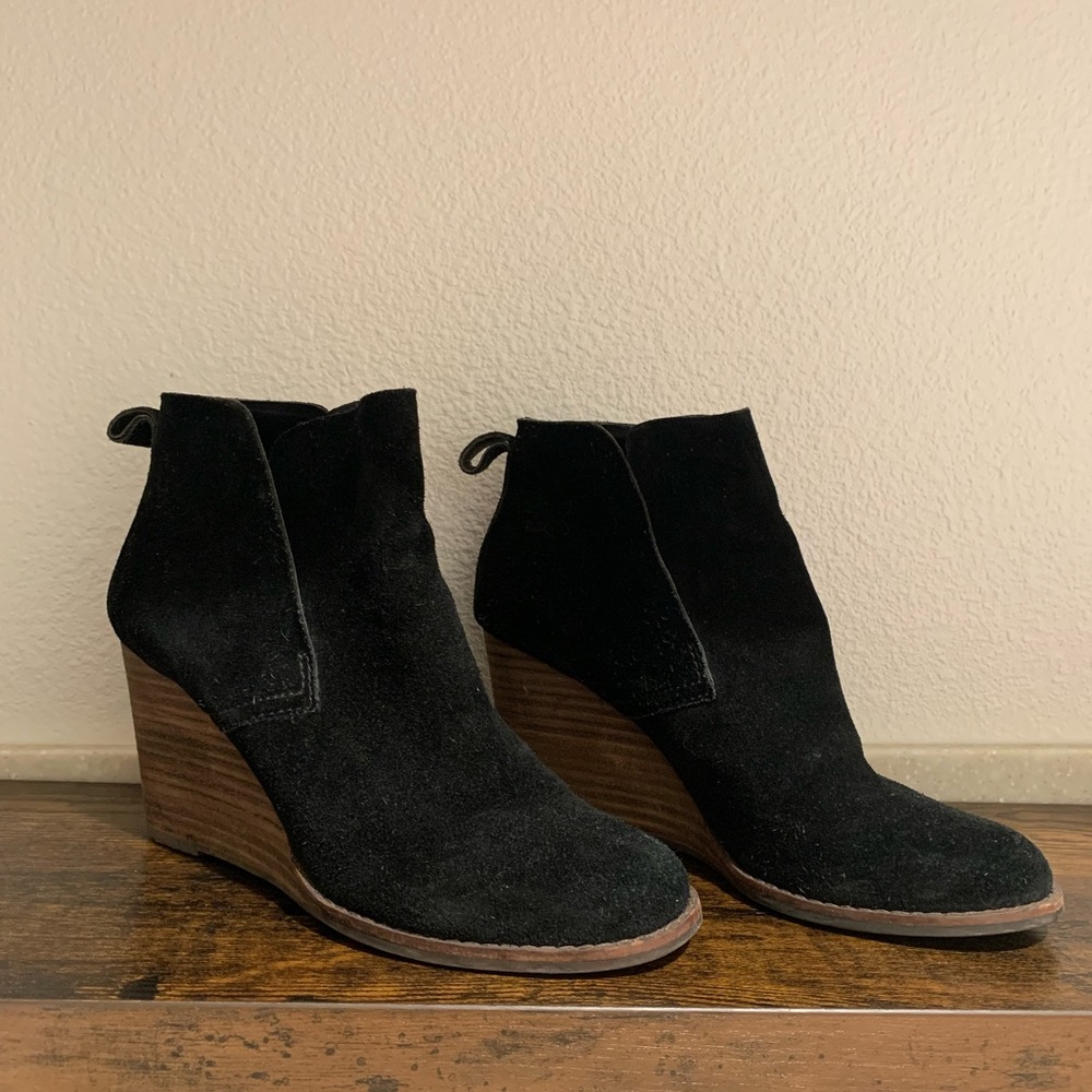 Lucky Brand Black Ankle Boots